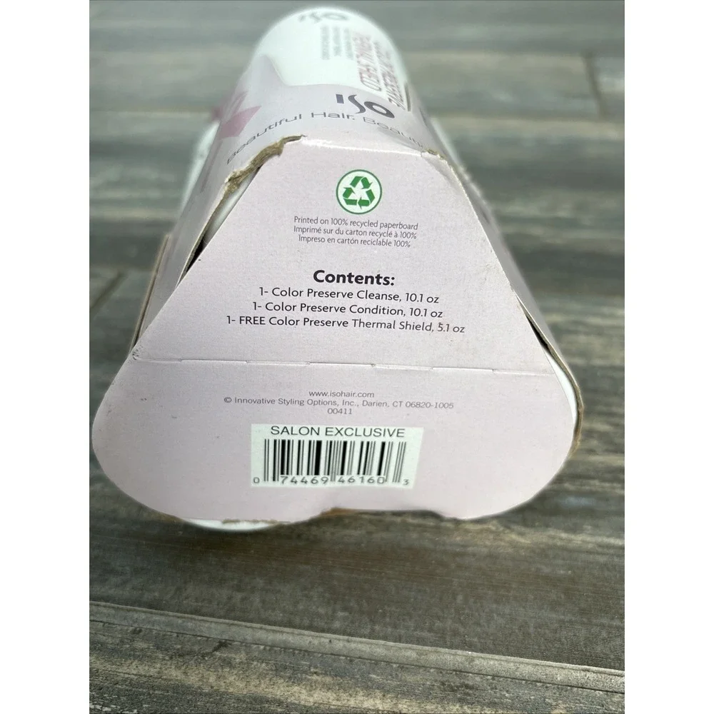 ISO Color Preserve Hair Care Cleanse Shampoo Conditioner 10.1oz‎ Thermal Shield